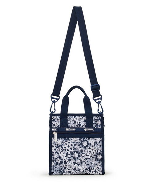 LeSportsac(レスポートサック)の「MINI N/S TOTE フローラルレースネイビー(ショルダーバッグ・レディース・ブルー・FREE)」の4枚目の写真