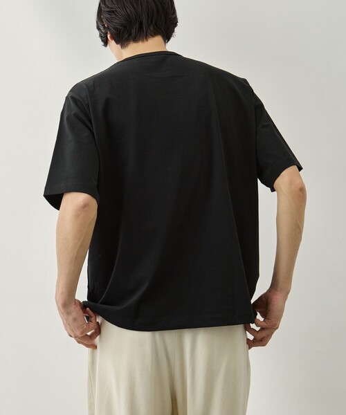 ATON(エイトン)の「【ATON/エイトン】DRY COTTON JERSEY STANDARD T-SHIR(Tシャツ/カットソー・メンズ・ホワイト/ブラック・2/4/6)」の5枚目の写真