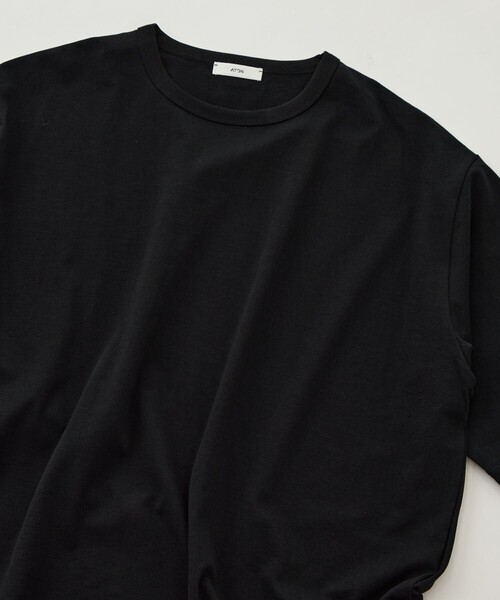 ATON(エイトン)の「【ATON/エイトン】DRY COTTON JERSEY STANDARD T-SHIR(Tシャツ/カットソー・メンズ・ホワイト/ブラック・2/4/6)」の9枚目の写真