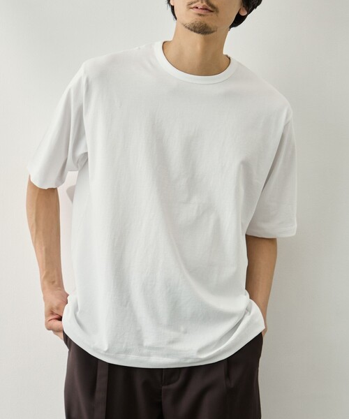 ATON(エイトン)の「【ATON/エイトン】DRY COTTON JERSEY STANDARD T-SHIR(Tシャツ/カットソー・メンズ・ホワイト/ブラック・2/4/6)」の11枚目の写真
