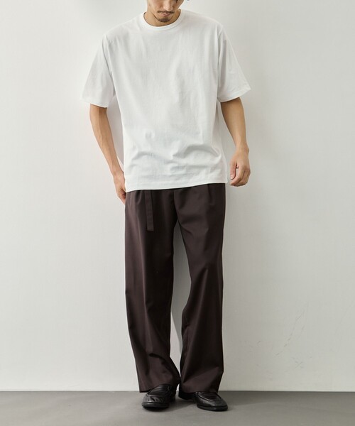 ATON(エイトン)の「【ATON/エイトン】DRY COTTON JERSEY STANDARD T-SHIR(Tシャツ/カットソー・メンズ・ホワイト/ブラック・2/4/6)」の15枚目の写真