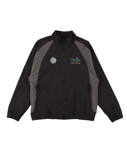 Pacific GOLF CLUB（パシフィックゴルフクラブ）の「TANGRAM×PGC SET UP - JACKET（ジャージ・メンズ・ブラック/オリーブ・L/XL）」の2枚目の写真