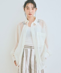 COLORME | 【AKB48 伊藤百花 着用】ゆったり オーバーサイズ シアーシャツ(シャツ/ブラウス)