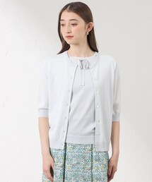 amaca（アマカ）の「【Precious Collection】LINTONプリントブラウス
