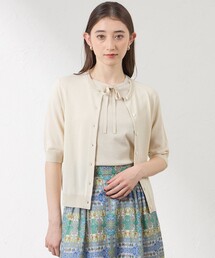 amaca | 【接触冷感・UV対策】ドライレーヨンストレッチ ラメニットプルオーバー(カーディガン/ボレロ)