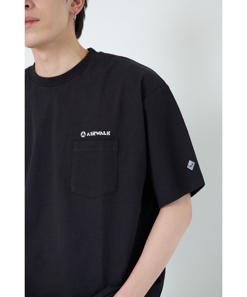 AIRWALK(エアウォーク)の「【AIRWALK/エアウォーク】半袖プリントTシャツ メンズ/プリントT/胸ポケット/カジュアル/ストリート/夏服(Tシャツ/カットソー・メンズ・パープル/ホワイト/杢グレー/ブラック・MEDIUM/LARGE/X-LARGE)」の8枚目の写真