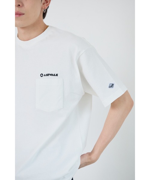 AIRWALK(エアウォーク)の「【AIRWALK/エアウォーク】半袖プリントTシャツ メンズ/プリントT/胸ポケット/カジュアル/ストリート/夏服(Tシャツ/カットソー・メンズ・パープル/ホワイト/杢グレー/ブラック・MEDIUM/LARGE/X-LARGE)」の5枚目の写真