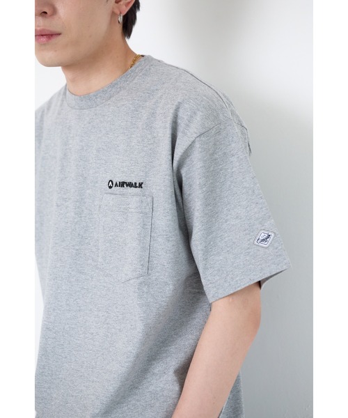 AIRWALK(エアウォーク)の「【AIRWALK/エアウォーク】半袖プリントTシャツ メンズ/プリントT/胸ポケット/カジュアル/ストリート/夏服(Tシャツ/カットソー・メンズ・パープル/ホワイト/杢グレー/ブラック・MEDIUM/LARGE/X-LARGE)」の11枚目の写真