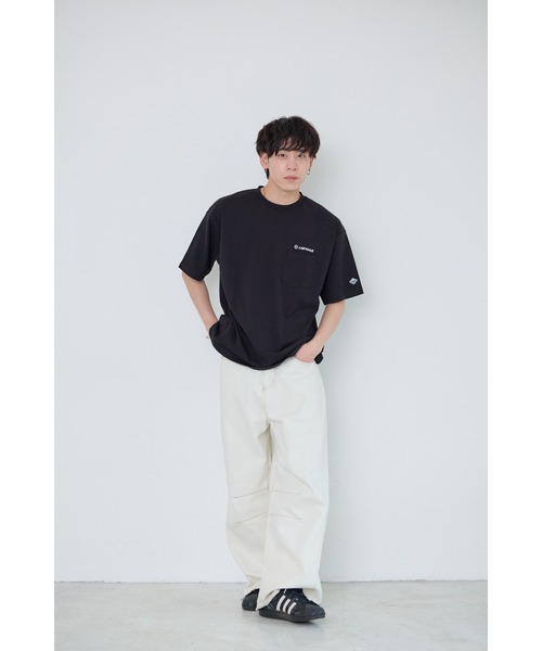AIRWALK(エアウォーク)の「【AIRWALK/エアウォーク】半袖プリントTシャツ メンズ/プリントT/胸ポケット/カジュアル/ストリート/夏服(Tシャツ/カットソー・メンズ・パープル/ホワイト/杢グレー/ブラック・MEDIUM/LARGE/X-LARGE)」の9枚目の写真