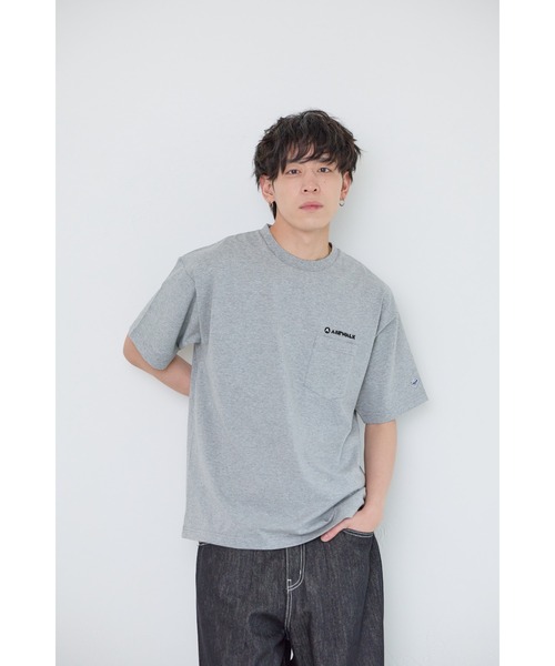 AIRWALK(エアウォーク)の「【AIRWALK/エアウォーク】半袖プリントTシャツ メンズ/プリントT/胸ポケット/カジュアル/ストリート/夏服(Tシャツ/カットソー・メンズ・パープル/ホワイト/杢グレー/ブラック・MEDIUM/LARGE/X-LARGE)」の12枚目の写真