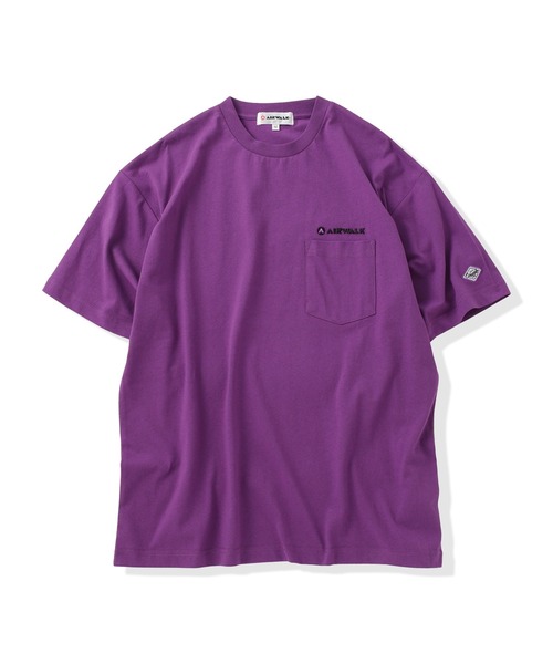 AIRWALK(エアウォーク)の「【AIRWALK/エアウォーク】半袖プリントTシャツ メンズ/プリントT/胸ポケット/カジュアル/ストリート/夏服(Tシャツ/カットソー・メンズ・パープル/ホワイト/杢グレー/ブラック・MEDIUM/LARGE/X-LARGE)」の15枚目の写真