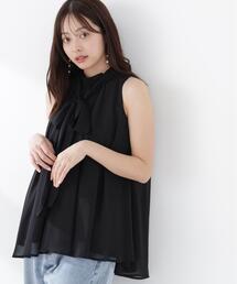 PROPORTION BODY DRESSING | リボン付きギャザーブラウス / 1216210601(シャツ/ブラウス)