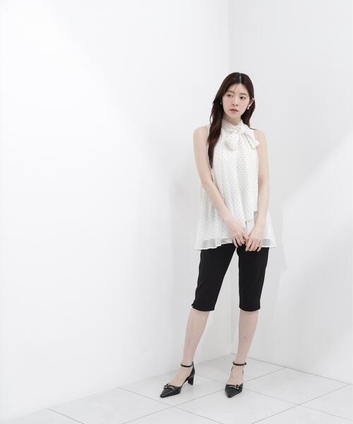 PROPORTION BODY DRESSING（プロポーションボディドレッシング）の「リボン付きギャザーブラウス / 1216210601（シャツ/ブラウス・レディース・ピンク/オフホワイト/ブラック・FREE）」の14枚目の写真