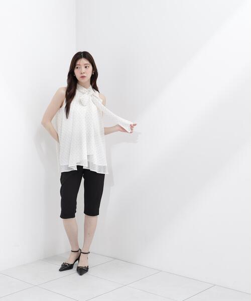 PROPORTION BODY DRESSING（プロポーションボディドレッシング）の「リボン付きギャザーブラウス / 1216210601（シャツ/ブラウス・レディース・ピンク/オフホワイト/ブラック・FREE）」の15枚目の写真