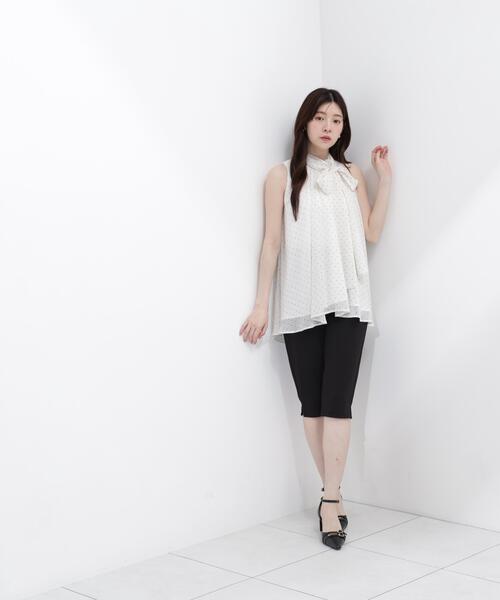 PROPORTION BODY DRESSING（プロポーションボディドレッシング）の「リボン付きギャザーブラウス / 1216210601（シャツ/ブラウス・レディース・ピンク/オフホワイト/ブラック・FREE）」の16枚目の写真