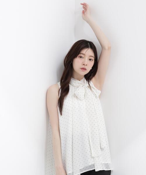 PROPORTION BODY DRESSING（プロポーションボディドレッシング）の「リボン付きギャザーブラウス / 1216210601（シャツ/ブラウス・レディース・ピンク/オフホワイト/ブラック・FREE）」の17枚目の写真