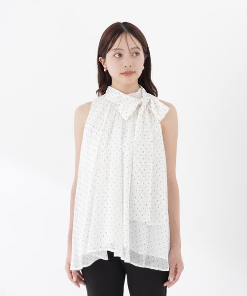 PROPORTION BODY DRESSING（プロポーションボディドレッシング）の「リボン付きギャザーブラウス / 1216210601（シャツ/ブラウス・レディース・ピンク/オフホワイト/ブラック・FREE）」の19枚目の写真