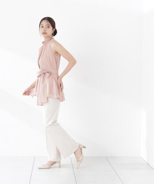 PROPORTION BODY DRESSING(プロポーションボディドレッシング)の「リボン付きギャザーブラウス / 1216210601(シャツ/ブラウス・レディース・ピンク/オフホワイト/ブラック・FREE)」の14枚目の写真