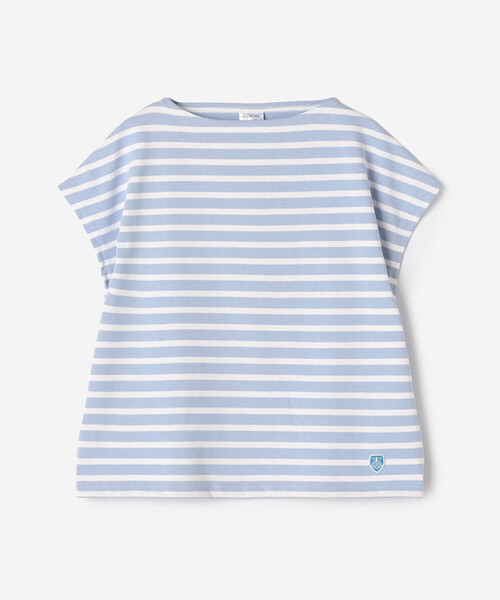 ORCIVAL(オーシバル)の「ORCIVAL | コットンロード ボートネック フレンチスリーブバスクシャツ WOMEN(Tシャツ/カットソー・レディース・ブルー系その他3/ブルー系その他2/イエロー系その他/ピンク系その他2/イエロー系その他2・1)」の2枚目の写真