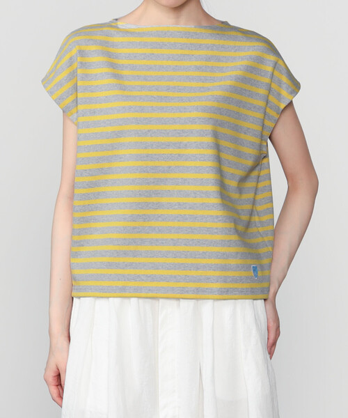 ORCIVAL(オーシバル)の「ORCIVAL | コットンロード ボートネック フレンチスリーブバスクシャツ WOMEN(Tシャツ/カットソー・レディース・ブルー系その他3/ブルー系その他2/イエロー系その他/ピンク系その他2/イエロー系その他2・1)」の3枚目の写真
