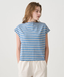 ORCIVAL | ORCIVAL | コットンロード ボートネック フレンチスリーブバスクシャツ WOMEN(Tシャツ/カットソー)