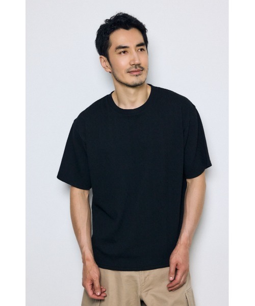 AZUL by moussy(アズールバイマウジー)の「総柄ニットソートップス(ニット/セーター・メンズ・ブラック/オフホワイト/グレー・SMALL/LARGE/MEDIUM)」の13枚目の写真