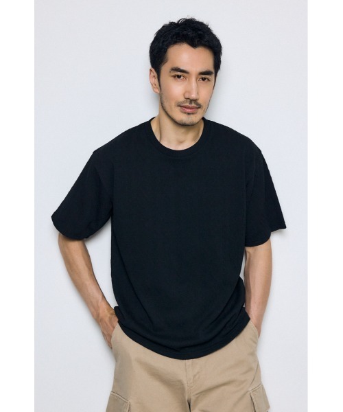 AZUL by moussy(アズールバイマウジー)の「総柄ニットソートップス(ニット/セーター・メンズ・ブラック/オフホワイト/グレー・SMALL/LARGE/MEDIUM)」の14枚目の写真