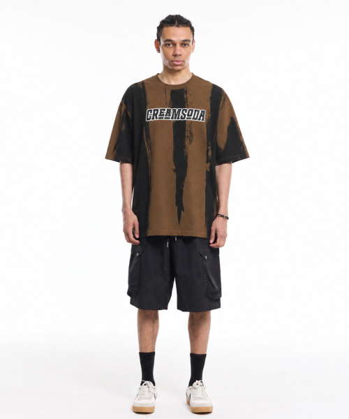 CREAM SODA LAB(クリームソーダラボ)の「ペインテッドラウドロゴ半袖Tシャツブラウン(Tシャツ/カットソー・メンズ・その他・MEDIUM/LARGE/X-LARGE)」の2枚目の写真