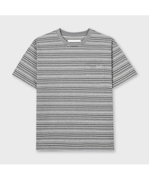 ストライプポケットロゴTシャツ2カラー