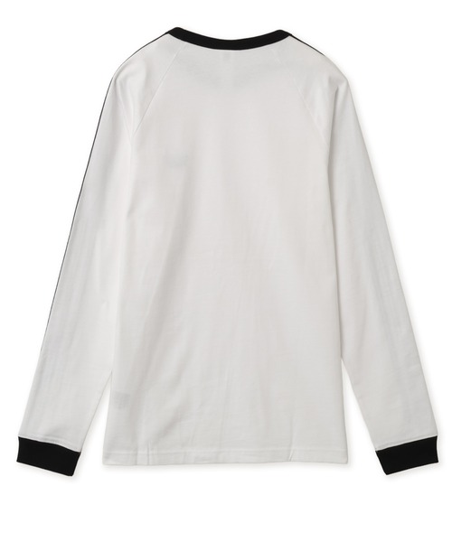 adidas(アディダス)の「adidas 3-STRIPES LONGSLEEVE TEE / アディダス 3ストライプス ロングスリーブ Tシャツ(Tシャツ/カットソー・メンズ・ホワイト・M/S/XXL/XL/L)」の8枚目の写真