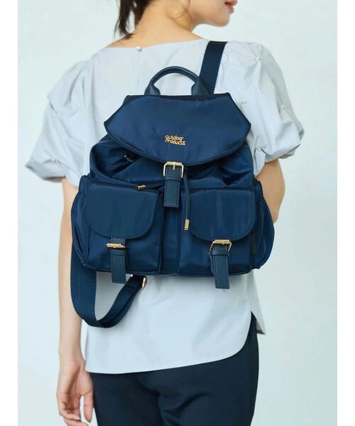 OUTDOOR PRODUCTS(アウトドアプロダクツ)の「【OUTDOOR PRODUCTS】ゴールドバックルミニリュック(バックパック/リュック・レディース・ブラウン/ネイビー/ブラック・FREE)」の9枚目の写真