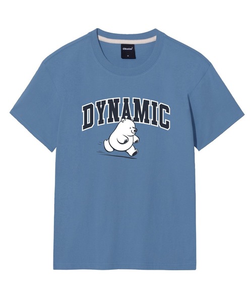 OKSTAR(オクスター)の「ダイナミッククマの半袖(Tシャツ/カットソー・レディース・ネイビー/ダークグリーン/グレー/ダークグレー/ブラック/ライトベージュ/ダークブルー/ライトグレー/カーキ/ホワイト/クリーム・SMALL/MEDIUM/LARGE/X-LARGE/2XL/3XL/4XL)」の11枚目の写真