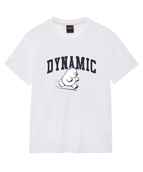 OKSTAR(オクスター)の「ダイナミッククマの半袖(Tシャツ/カットソー・レディース・ネイビー/ダークグリーン/グレー/ダークグレー/ブラック/ライトベージュ/ダークブルー/ライトグレー/カーキ/ホワイト/クリーム・SMALL/MEDIUM/LARGE/X-LARGE/2XL/3XL/4XL)」の1枚目の写真