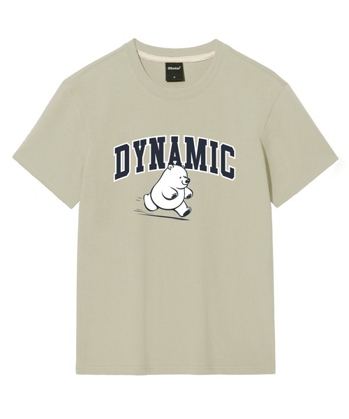 OKSTAR(オクスター)の「ダイナミッククマの半袖(Tシャツ/カットソー・レディース・ネイビー/ダークグリーン/グレー/ダークグレー/ブラック/ライトベージュ/ダークブルー/ライトグレー/カーキ/ホワイト/クリーム・SMALL/MEDIUM/LARGE/X-LARGE/2XL/3XL/4XL)」の7枚目の写真