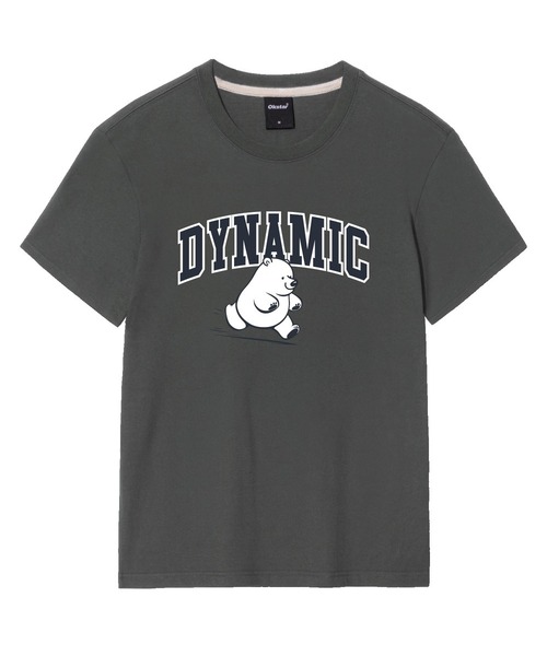 OKSTAR(オクスター)の「ダイナミッククマの半袖(Tシャツ/カットソー・レディース・ネイビー/ダークグリーン/グレー/ダークグレー/ブラック/ライトベージュ/ダークブルー/ライトグレー/カーキ/ホワイト/クリーム・SMALL/MEDIUM/LARGE/X-LARGE/2XL/3XL/4XL)」の5枚目の写真