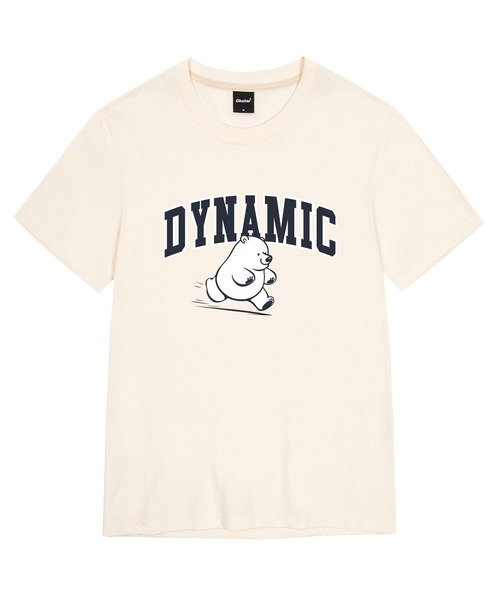 OKSTAR(オクスター)の「ダイナミッククマの半袖(Tシャツ/カットソー・レディース・ネイビー/ダークグリーン/グレー/ダークグレー/ブラック/ライトベージュ/ダークブルー/ライトグレー/カーキ/ホワイト/クリーム・SMALL/MEDIUM/LARGE/X-LARGE/2XL/3XL/4XL)」の6枚目の写真