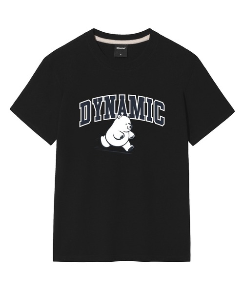 OKSTAR(オクスター)の「ダイナミッククマの半袖(Tシャツ/カットソー・レディース・ネイビー/ダークグリーン/グレー/ダークグレー/ブラック/ライトベージュ/ダークブルー/ライトグレー/カーキ/ホワイト/クリーム・SMALL/MEDIUM/LARGE/X-LARGE/2XL/3XL/4XL)」の2枚目の写真
