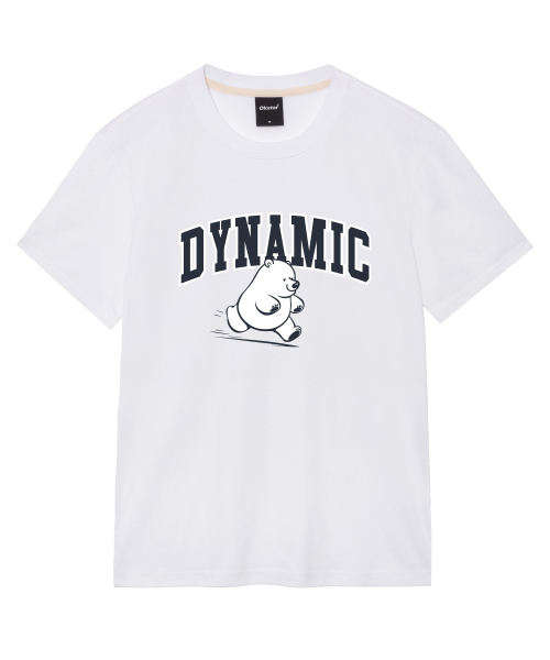 OKSTAR(オクスター)の「ダイナミッククマの半袖(Tシャツ/カットソー・レディース・ネイビー/ダークグリーン/グレー/ダークグレー/ブラック/ライトベージュ/ダークブルー/ライトグレー/カーキ/ホワイト/クリーム・SMALL/MEDIUM/LARGE/X-LARGE/2XL/3XL/4XL)」の16枚目の写真