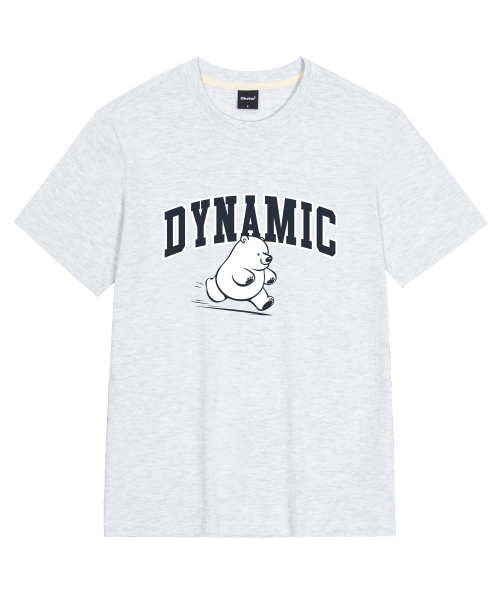 OKSTAR(オクスター)の「ダイナミッククマの半袖(Tシャツ/カットソー・レディース・ネイビー/ダークグリーン/グレー/ダークグレー/ブラック/ライトベージュ/ダークブルー/ライトグレー/カーキ/ホワイト/クリーム・SMALL/MEDIUM/LARGE/X-LARGE/2XL/3XL/4XL)」の20枚目の写真
