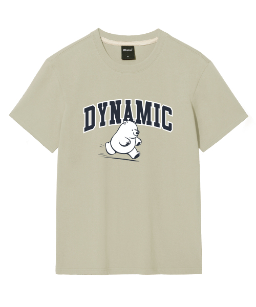 OKSTAR(オクスター)の「ダイナミッククマの半袖(Tシャツ/カットソー・レディース・ネイビー/ダークグリーン/グレー/ダークグレー/ブラック/ライトベージュ/ダークブルー/ライトグレー/カーキ/ホワイト/クリーム・SMALL/MEDIUM/LARGE/X-LARGE/2XL/3XL/4XL)」の21枚目の写真