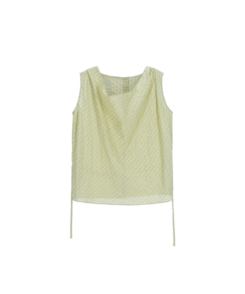 MAYVERU（メイバーユー）の「Atly Check blouse _ Yellow（シャツ/ブラウス・レディース・その他・FREE）」の3枚目の写真
