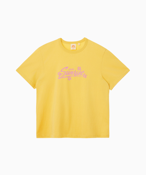HELLO SUNRISE（ハローサンライズ）の「HS Sunrise Bloom Tee_Yellow（Tシャツ/カットソー・レディース・イエロー・SMALL/MEDIUM/LARGE）」の2枚目の写真