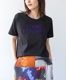 ビーズロゴ刺繍プルオーバー