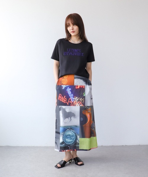 Three Four Time(スリーフォータイム)の「ビーズロゴ刺繍プルオーバー(Tシャツ/カットソー・レディース・チャコールグレー/ブラック/オフホワイト・FREE)」の12枚目の写真