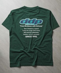 接触冷感 DDP ロゴプリント ちょいBIG Tシャツ メンズ(DDP36-100)