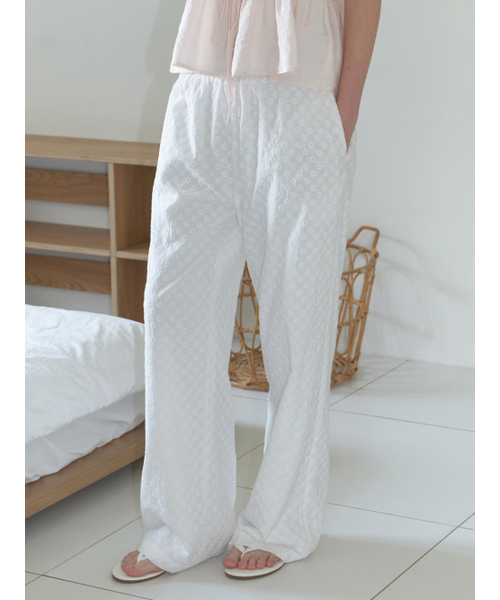 RE_L（リエル）の「Flowering banding pants (white)（その他パンツ・レディース・その他・SMALL/MEDIUM）」の4枚目の写真