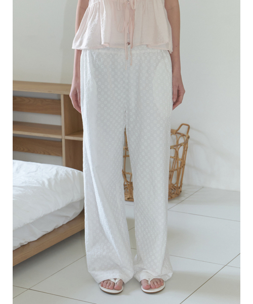 RE_L（リエル）の「Flowering banding pants (white)（その他パンツ・レディース・その他・SMALL/MEDIUM）」の5枚目の写真
