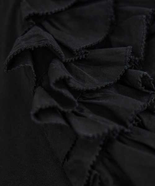 SALON adam et rope'(サロン アダム エ ロペ)の「【AAYUSHI(アユーシ)】フリルスリーブカットソー(Tシャツ/カットソー・レディース・ホワイト/ブラック・FREE)」の20枚目の写真