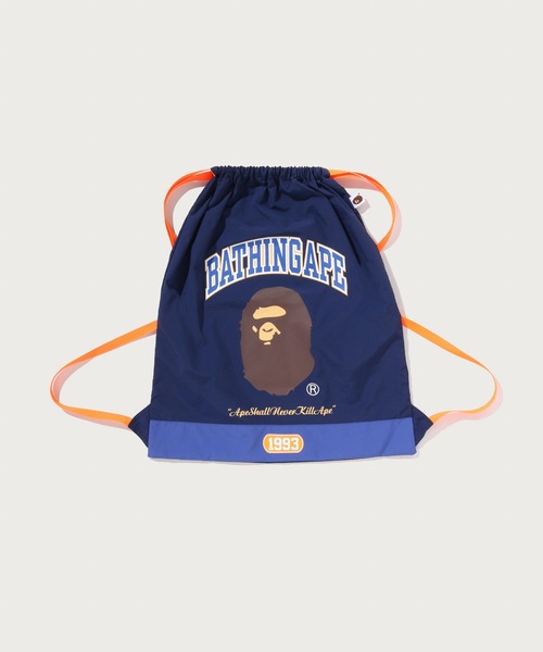 A BATHING APE（アベイシングエイプ）の「A BATHING APE KNAPSACK（バックパック/リュック・メンズ・ネイビー/グリーン・FREE）」の2枚目の写真