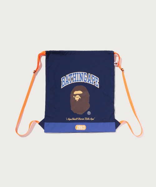 A BATHING APE（アベイシングエイプ）の「A BATHING APE KNAPSACK（バックパック/リュック・メンズ・ネイビー/グリーン・FREE）」の4枚目の写真